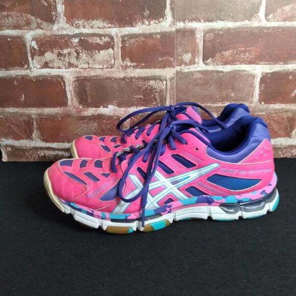 ASICS Shoes Womens Size 9 SALES SAMPLE Gel-VolleyCross Rare Pink Running - Picture 8 of 9